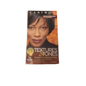 Clairol Textures & Tones Permanent Creme Hair Color 1N Natural Black